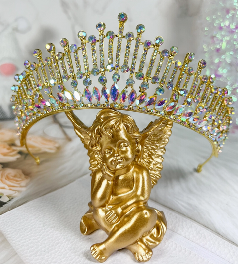 Bridal Tea Party Birthday Queen Princess Crown - Cherub-Roses And Teacups