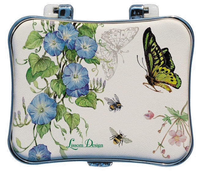 Butterfly Deluxe Pill Box - Roses And Teacups 