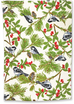 Chickadee White Holiday Tea Towels Set of 2-Roses And Teacups