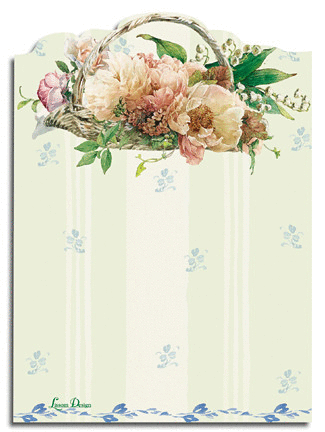 Cottage in Bloom Sticky Notes Notepad - Roses And Teacups 