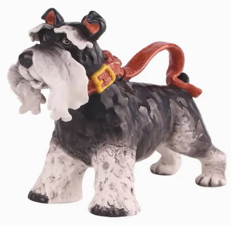 Gary The Great Gray Terrier Dog Novelty Teapot-Roses And Teacups