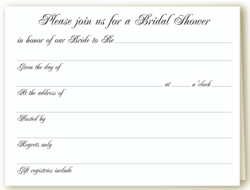 Kimberly Shaw Bridal Invitation Tea Card Tea Themed Stationery Greeting Card Tea Included