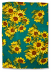 Sunflower Valley Green Tea Towels Set of 2-Roses And Teacups