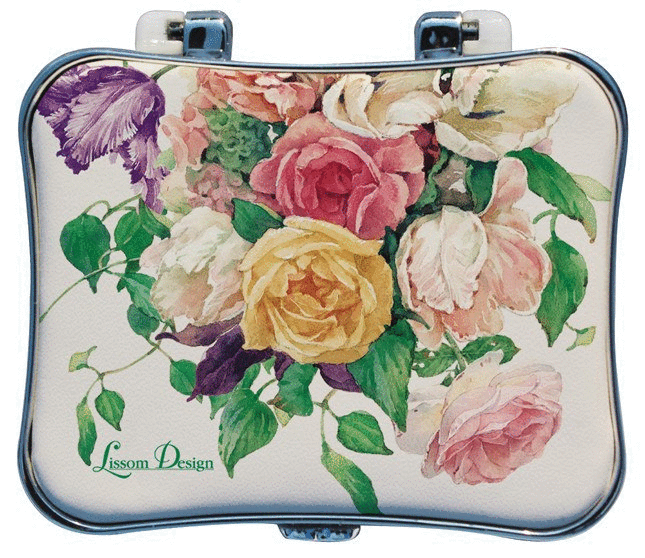 Tea Rose Cottage Deluxe Pill Box - Roses And Teacups 