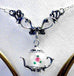 Victorian Dangle Necklace 17.5 with Teapot Charm 13 Styles