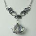 Victorian Dangle Necklace 17.5 with Teapot Charm 13 Styles
