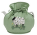 Woolly Sheep Tea Cosy / Cozy - Muff Style, One Size in Green-Roses And Teacups