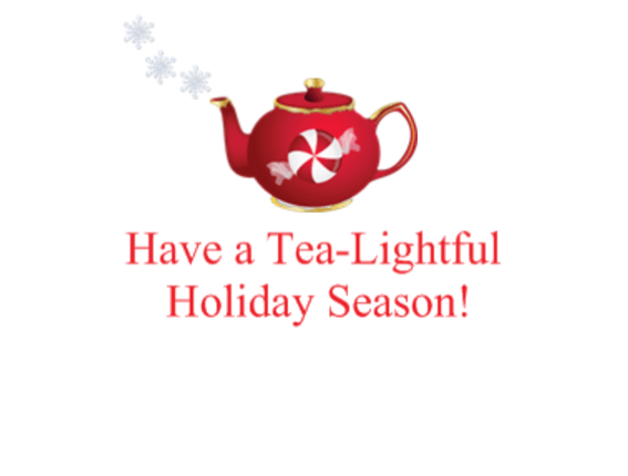 10 Christmas Tea Cups and Teapots Holiday Greeting Cards-Roses And Teacups