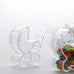 12 Pack | Clear Baby Stroller Shower Favor Gift Boxes, Candy Treat Containers - 4"