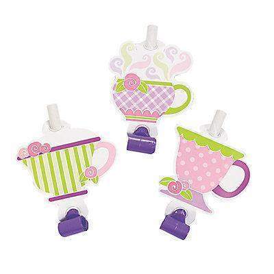 12 Tea Party Tea Cup Blowers-Roses And Teacups