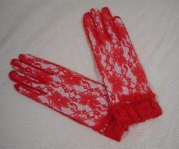 #163 Red Lace Gloves