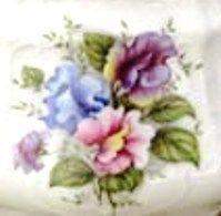 2 Porcelain Tea Bag Caddies - Hand Decorated in USA-Roses And Teacups