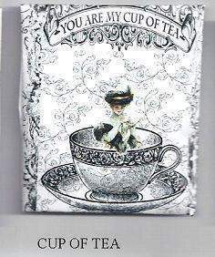 6 Tea Bags in Cup of Tea Envelopes Favors