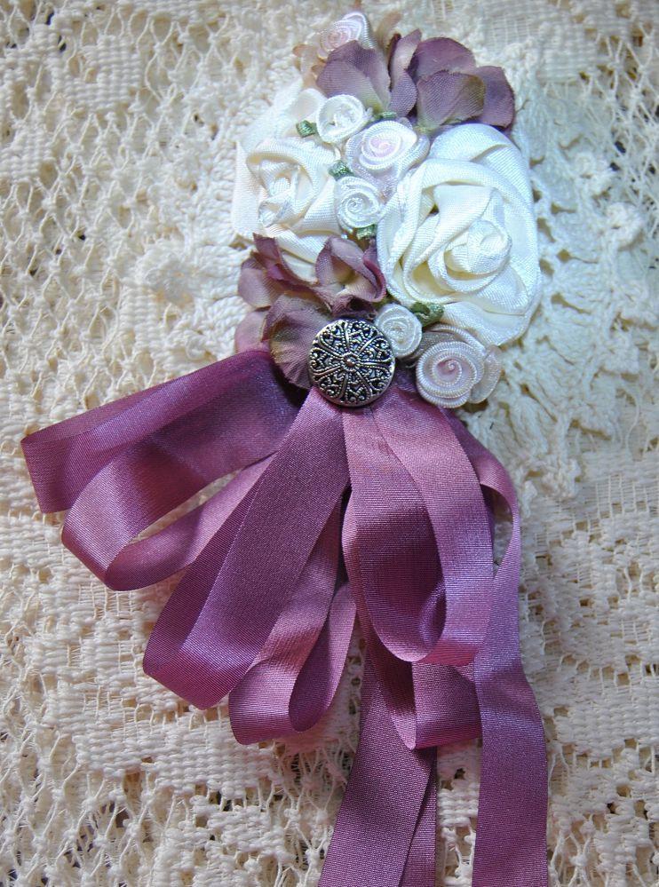 Adeline Corsage Brooch-Roses And Teacups