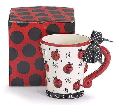 Adorable Ladybug Mug with Matching Gift Box-Roses And Teacups