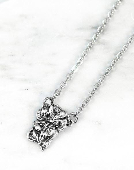 Beatrice Silver Spoon Jewelry Necklace