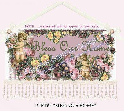 Bless Our Home 16 x 10 Wall Hanging