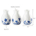 Blue Willow Ceramic Bud Vases Details
