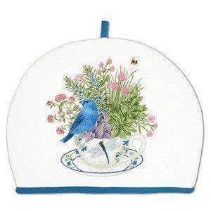 Bluebird on Tea Cup Tea Cozy (Cosy)-Roses And Teacups
