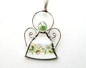 Broken to Beautiful Angel Benefit Ornament-Roses And Teacups