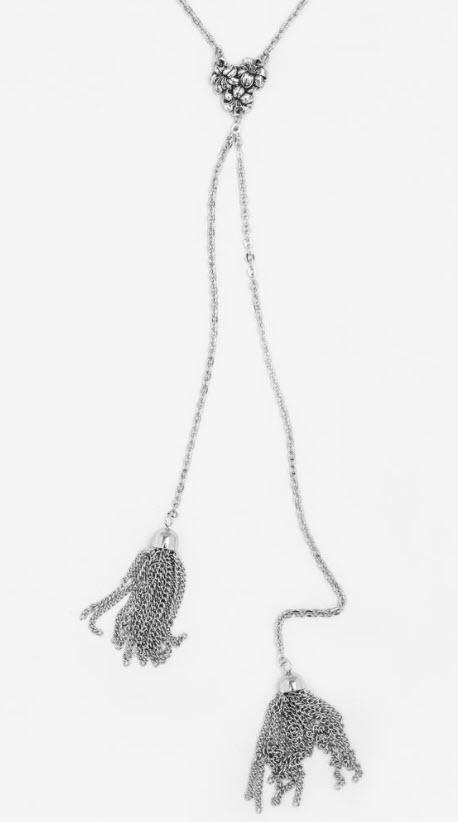 Brooke Silver Spoon Tassel Necklace