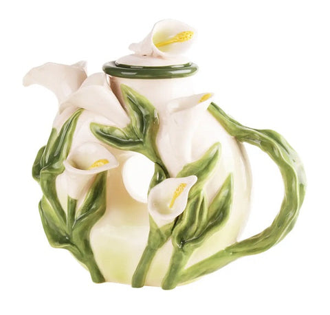 Calla Lily Handmade Ceramic Teapot