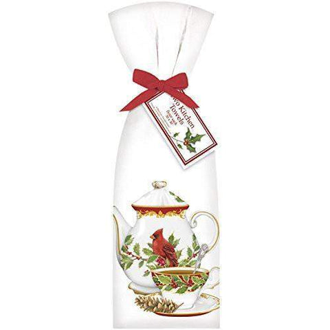 Cardinal Teapot Set of 2 Cotton Tea Towels
