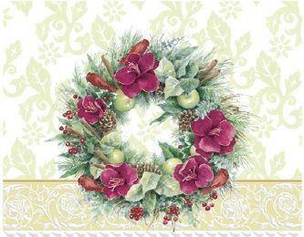 Carol Wilson Amaryllis Wreath Portfolio-Roses And Teacups