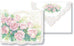 Carol Wilson Rose Cascade Note Card Portfolio-Roses And Teacups