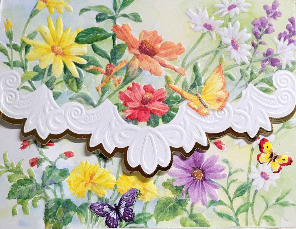 Carol Wilson Spring Meadow Note Card Portfolio-Roses And Teacups