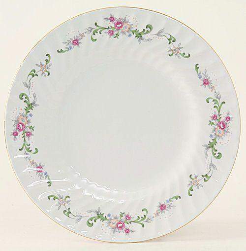 Celestine Set of 6 Porcelain Dessert Plates-Roses And Teacups