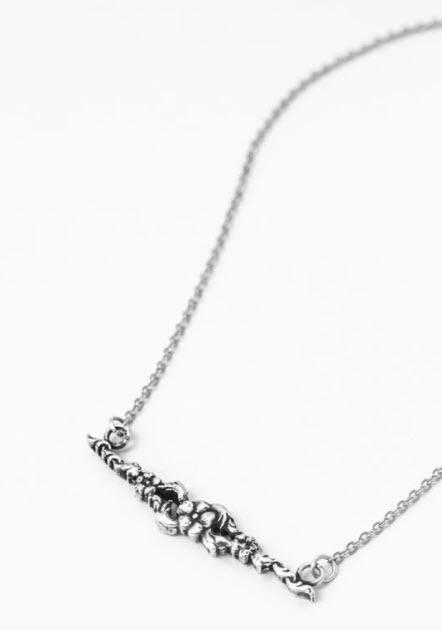 Chloe Silver Spoon Bar Necklace