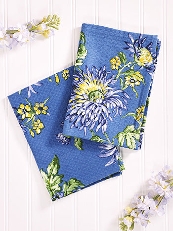 Chrissy Blue Tea Towels Set of 2