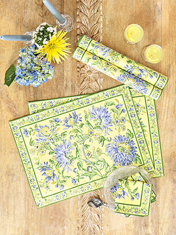 Chrissy Yellow and Blue Placemats