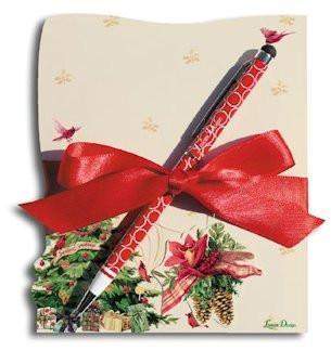 Christmas Tree Notepad with Pen