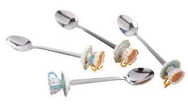 Coming Up Roses Teatime Teacup Tea Spoons Set of 4-Roses And Teacups