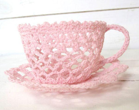 Crocheted Lace Tea Cup