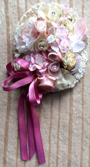 Deliah Corsage Brooch-Roses And Teacups