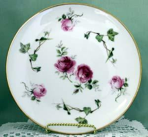 Dessert Plate 8 inch Ivy Rose-Roses And Teacups