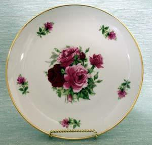 Dessert Plate 8 inch Summer Rose-Roses And Teacups