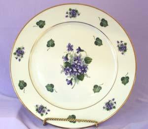 Dessert Plate 8 inch Wayside Pansy-Roses And Teacups