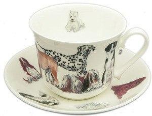 Dogs Galore English Bone China Tea Cups Set of 2-Roses And Teacups