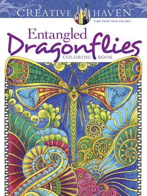 Dragonflies Tea Party Activity Coloring Book-Roses And Teacups