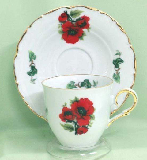 Elise Tea Cups (Teacups) and Saucers Set of 2 Choose from 30 Patterns