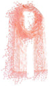 Feminine Teardrop Tassel Lace and Crochet Scarf - Peach- Only 1 Available!-Roses And Teacups