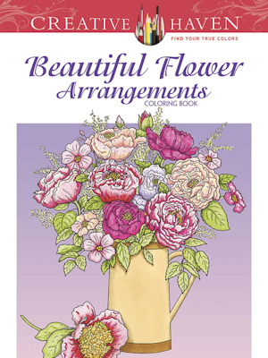 Floral Arrangements Tea Party Activity Coloring Book