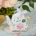 Floral Teapot Favor Box Set of 24