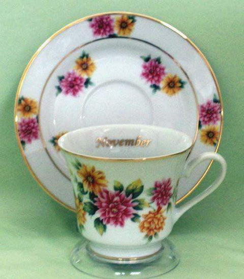 Flower of the Month Teacup - November