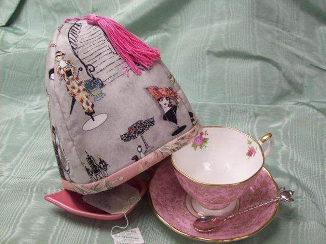 Frou Frou Tea Cup Cozy Cover-Roses And Teacups