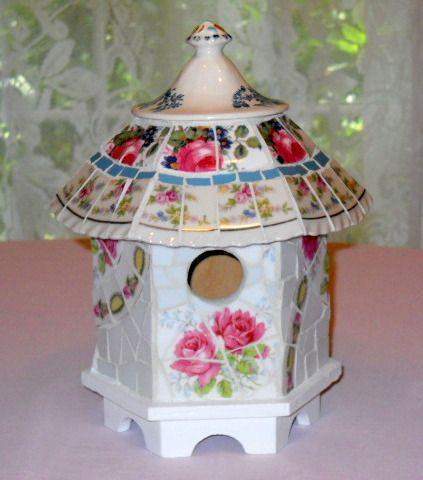 Gazebo Style Mosaic Bird House